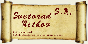 Svetorad Mitkov vizit kartica